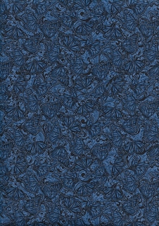 Butterfly Fields, indigo 6043