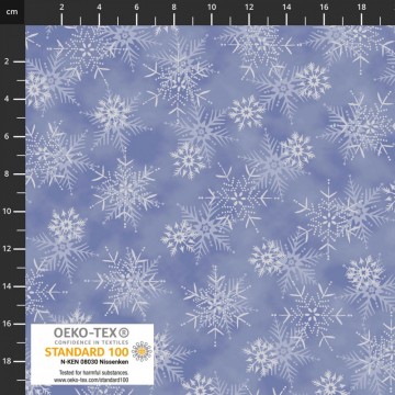 Frosty Snowflake, blå, 6778