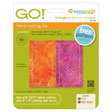 GO! Rektangle 2 x 1 1/2 inch, 55158