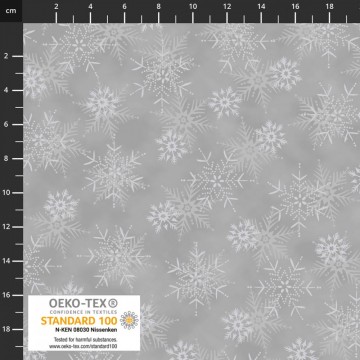 Frosty Snowflake, grå, 6771