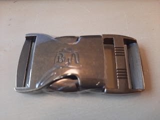 Side Release Buckle Antique Brass, 1 inch