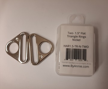 1,5 inch Flat Triangle Rings Nickel