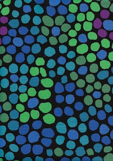 Kaffe Fassett, Flower Dot, Black 5955